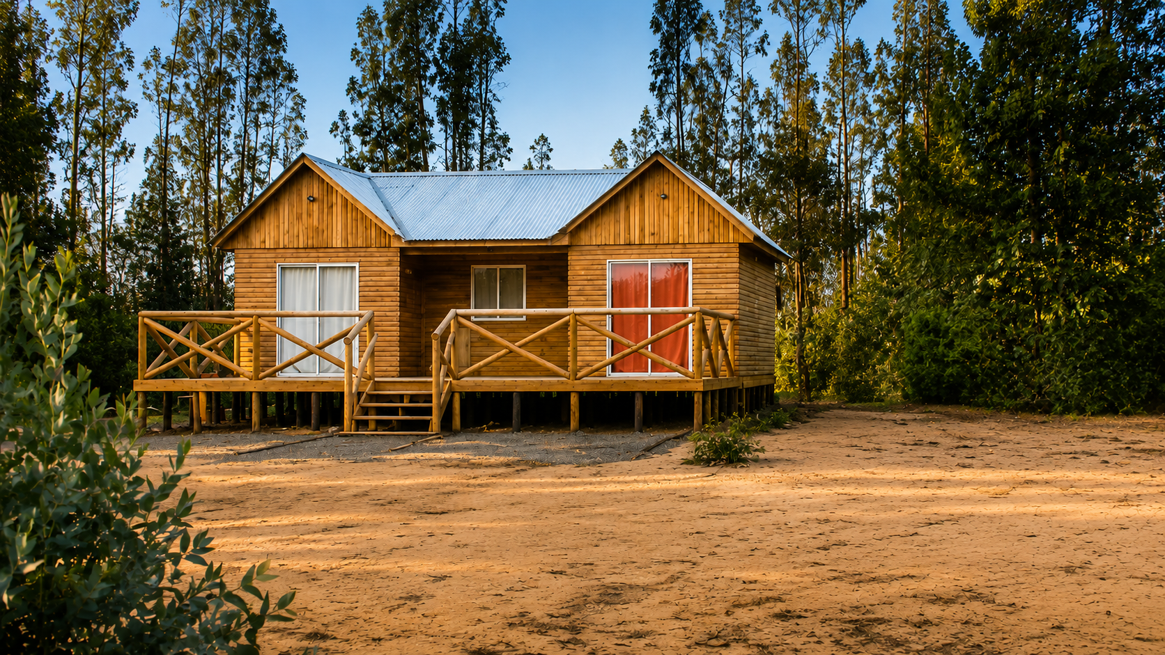 Casa prefabricada 54m² Región O'Higgins - Barraca Nayo